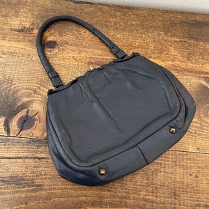 3/$25 Vintage etra navy blue leather small purse handbag